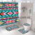 Amazon Festival Hot Sale Shower Curtain Bathroom Four-Piece Foot Mat Toilet Mat Set