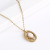 New Stainless Steel Golden Chain Net Red Pendant Fashion Ornament Vintage Sweater Chain Gift for Friends Factory Direct Supply