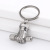 Stainless Steel Hand-Held Dumbbell Keychain Lifting Dumbbell Key Ornament Backpack Pendant Key Accessories in Stock Wholesale