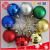 Bright Electroplating Christmas Ball Color Mixed Christmas Ball Plastic Christmas Ball 3-10cm Blow Molding Christmas Ball