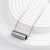 Temperamental Cold Style Stainless Steel Cylindrical Necklace Bamboo Pipe-Shaped Minimalist Necklace Clavicle Chain Solid Color Titanium Steel Necklace