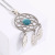 Japanese and Korean Fashion Design Flapping Dream Net Stainless Steel Necklace New Product Creative Cat Eye Flapping Dream Net Pendant Titanium Steel Necklace