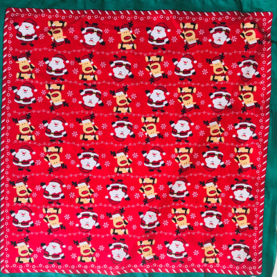 Pure Cotton Hand Towel Christmas Hip Hop Kerchief Outdoor Handkerchief Handkerchief Sports Sweat-Absorbent Wrapped Towel