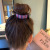 New Barrettes Back Head Korean Style Girl Dazzling Skittles Bun Cute Big Hair Claws Female