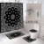 Amazon Festival Hot Sale Shower Curtain Bathroom Four-Piece Foot Mat Toilet Mat Set