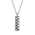 Ornament Wholesale Korean Fashion Simple Chessboard Titanium Steel Necklace Personality Fashion Long Geometric Couple's Pendant