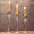 Modern Minimalist Glass Candlestick Living Room Dining Table Creative Romantic Home Curio Cabinet Decoration Crafts Long Brush Holder Candlestick