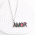 Personalized Amor Clavicle Necklace Stainless Steel Minimalist Letter Necklace Two-Color Amor Necklace Jewelry Ornament