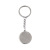 Solid Color round Stainless Steel Key Ring round Cake-Shaped Keychain Pendant Bag Ornaments Decorations in Stock Wholesale