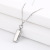 Simple Natural Cuboid Necklace Solid Color Atmospheric Pendant Necklace Ornament Jewelry Necklace Factory in Stock