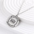 Creative Personality Front and Back Heather Color with Pattern Necklace Alternative Logo Stainless Steel Clavicle Chain Pendant Jewelry Decorations