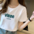 2022 New Summer Korean Style Women's Half Sleeve T-shirt Foreign Trade Stall Factory Self-Produced Wholesale Women's Short Sleeve T-shirt
