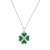 Mori Style Fresh Green Clover Necklace Color Matching Stainless Steel Clover Necklace Men and Women Couple Necklace