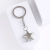 Stainless Steel Five-Pointed Star Keychain Solid Color XINGX Key Pendants Backpack Hanging Ornaments for Decoration Keychain