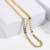 Korean Style Tree Leaf Stainless Steel Necklace New Stainless Steel Pendant Fashion Trend Gold Silver Chain in Stock