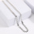 Korean Style Tree Leaf Stainless Steel Necklace New Stainless Steel Pendant Fashion Trend Gold Silver Chain in Stock