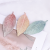 Korean New Fresh Sweet Girl Knitted Leaves Color Gradient Barrettes BB Clip Hairpin Side Clip