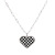 2022 Spring New Stainless Steel Love Plaid Necklace Black-White Checkerboard Plaid Clavicle Chain Necklace Ornament
