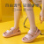 2022 Couple Sandals Women's Summer Soft Bottom Shit Feeling Home Indoor Wear-Resistant Women's Shoes for Outdoors Sandals Wholesale