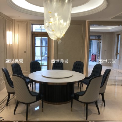Hotel Solid Wood Dining Chair Seafood Restaurant Modern Minimalist Solid Wood Chair Light Luxury Dining Table and Chair