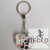 Factory Direct Sales Crystal Glass Key Ring Customized Pictures of Company Guests