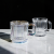 LD Nordic Stripes Glass Mug Creative Colorful Glass Tea Cup with Lid Juice Cup Glass Tableware