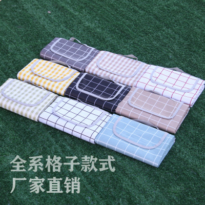 Factory Wholesale 2020 New Plaid Picnic Mat Ins Style Picnic Blanket Beach Mat Outdoor Waterproof and Moisture-Proof Liner