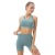 European and American Moisture Wicking Sports Bra Beauty Back and Push up Shaping Waist Slimming and Hip Lifting Yoga Shorts Workout Clothes for Women