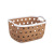 Arch Hexagonal Leather Pattern Storage Basket Plastic Pp New Material Shelf Storage Basket Large and Small School Sundries