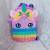 Cross-Border New Arrival Unicorn Backpack Children's Mouse Killer Pioneer Backpack Silicone Bag Decompression Puzzle Toy Bag