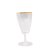 Ldins Japanese Style Golden Trim Glass Creative Strange Shape Transparent Champagne Glass Red Wine Glass Household Goblet