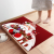 2 PCs Set Santa Claus Kitchen Indoor Floor Mat, Christmas Door Mat Running Carpet Mat Kitchen Home Decoration
