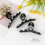 Internet Celebrity Updo Shark Clip Barrettes Back Head Barrettes Headdress Female Hairpin Black and White Plaid Classic Style