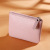 Coin Purse Women's Solid Color Pu Soft Leather Litchi Pattern Glossy Zipper Coin Bag Adult Privacy Storage Bag Pocket Bag