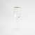 LD European-Style Striped Gilt Edging Glass Wine Glass Transparent Champagne Glass Red Wine Glass Household Crystal Goblet