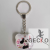 Factory Direct Sales Crystal Glass Key Ring Customized Pictures of Company Guests