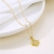 Korean Style Micro Inlaid Zircon Clover Pendant Necklace Cross-Border Titanium Steel Personal Influencer Clover Clavicle Chain Necklace
