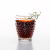 LD European-Style Retro Embossed Rivet Glass Clear Glass Cup Juice Cup Gargle Cup Water Cup Set