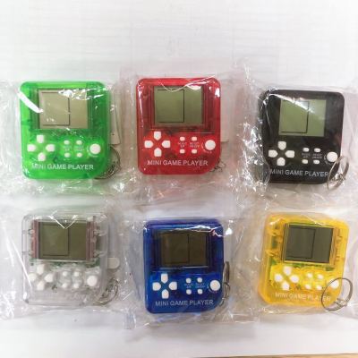 Retro Tetris Handheld Game Machine Mini Game Machine Keychain Small Game Machine Toy