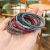 10-Color High Elastic Three-Line Base Basic Style Hair Ring DIY Rubber Band Hair Tie Stall Goods