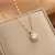 Titanium Steel Necklace for Women Light Luxury Minority Design Clavicle Chain Simple Pendant Ornament Wholesale