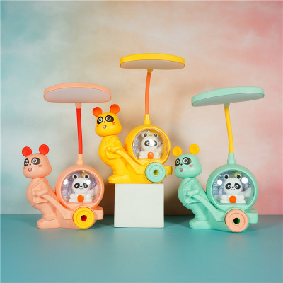 New Cartoon Animal Led Rechargeable Desk Lamp Bedroom Desk Small Night Lamp Student Pencil Sharpener Pencil Sharpener Table Lamp