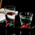 LD Japanese-Style Fuji Mountain Glass Water Cup Creative Colorful Snow Mountain Cup Tea Cup Juice Cup Wine Glass Household Water Cup