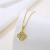 Korean Style Micro Inlaid Zircon Clover Pendant Necklace Cross-Border Titanium Steel Personal Influencer Clover Clavicle Chain Necklace