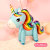 Children's Balloon Decoration New 3D Pony Toy Aluminum Foil Balloon Birthday Party Cartoon Unicorn Aluminum Film Balloon