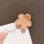 Small Size Coffee Color Series Mini Flowers Small Jaw Clip Women's High Ponytail Barrettes Bangs Fixed Gadget Barrettes Hair Accessories