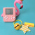 Handheld Mini Game Console Macaron Color Tetris Classic Backpack Hanging Ornament Cute Cartoon Key Button