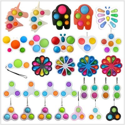 Fingertip Finger Bubble Music Press Keychain Mouse Killer Pioneer Keychain Toy Desktop Puzzle Pressure Relief Toy