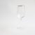 LD European-Style Striped Gilt Edging Glass Wine Glass Transparent Champagne Glass Red Wine Glass Household Crystal Goblet