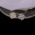 Rotating Clover Titanium Steel Ring Female Light Luxury Advanced Full Diamond Flower Ring New Fashion Open Mouth Net Red Single Ring
